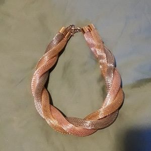 3 color twist necklace